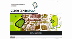 Desktop Screenshot of cigdemdemirdesign.com