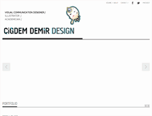 Tablet Screenshot of cigdemdemirdesign.com